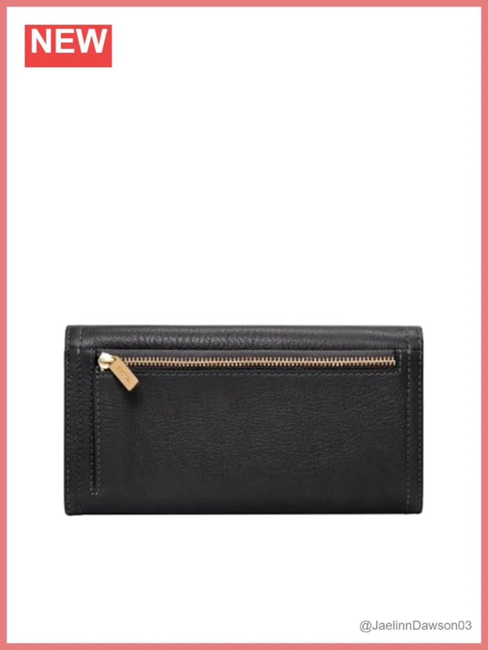Women's Leather Flap Clutch Wallet with RFID Blocking, 12 Card Slots, Snap